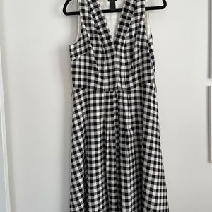Ann Taylor Sleeveless Gingham Dress